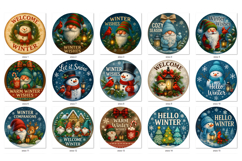Winter Round Kitchen Glass Cutting Board Bundle Product Image 2