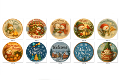 Winter Round Kitchen Glass Cutting Board Bundle Product Image 4