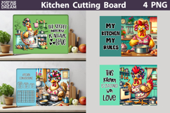 Funny Chicken Cutting Board | Kitchen Cutting Board Product Image 1