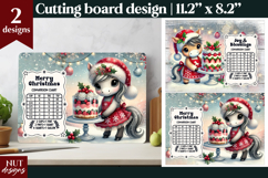 Christmas cutting board, Christmas Pony Cutting Board Product Image 1