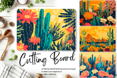 Cactus Cutting Board Kitchen Chopping Board Succulent_95 Product Image 1