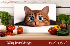 Funny Cats cutting board sublimation, Funny cats sublimation Product Image 1