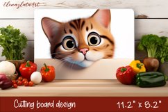 Funny Cats cutting board sublimation, Funny cats sublimation Product Image 1