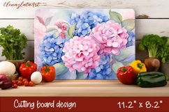 Flowers Cutting Board Design. Garden Flowers Cutting Board Product Image 1