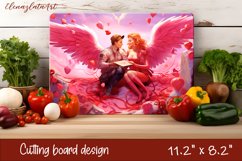 Romantic valentines day Cutting Board Sublimation Product Image 1