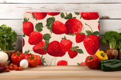 Strawberry Cutting Board | Cutting Board Sublimation Product Image 4