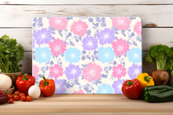 Pastel Floral Cutting Board | Cutting Board Sublimation Product Image 4