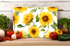 Watercolor Sunflower Cutting Board | Cutting Board png Product Image 4