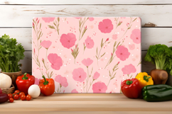 Pink Cottagecore Flower Cutting Board | Cutting Board png Product Image 4