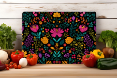 Maxican Floral Cutting Board | Cutting Board Sublimation Product Image 3