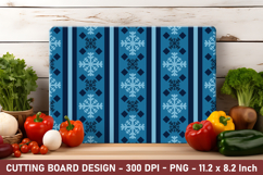 Snowflake Nordic Pattern Cutting Board | Cutting Board Png Product Image 1