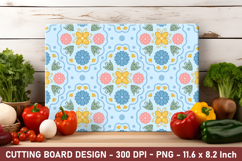 Folk Art Flower Cutting Board | Cutting Board Png Product Image 1