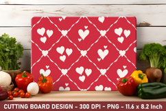 Heart Pattern Cutting Board | Cutting Board Png Product Image 1