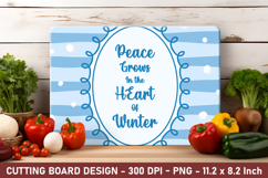 Winter Quotation Cutting Board | Cutting Board Png Product Image 1