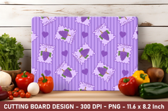 Grapes Coquette Heart Cutting Board | Cutting Board Png Product Image 1