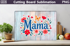 Mama Cutting Board | Mother&#039;s Day Sublimation Product Image 2