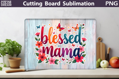 Mama Cutting Board | Mother&#039;s Day Sublimation Product Image 3