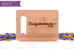 Cutting Board Mock up for Mardi Gras Product Image 1