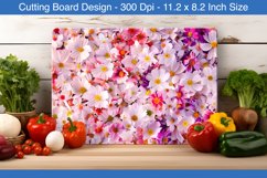 Flowers cutting board | Cutting board sublimation Product Image 1