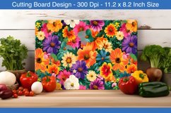 Flower cutting board design | Cutting board sublimation Product Image 1