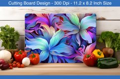 Fantasy flower cutting board design | Cutting board png Product Image 1