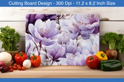 Crocuses Flowers cutting board design | Cutting board png Product Image 1