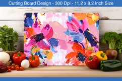 Abstract floral painting cutting board | Cutting board png Product Image 1