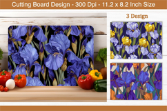 Iris Flower Cutting Board | Cutting Board png Product Image 1