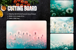 Flower Cutting Board Kitchen Chopping Board Sublimation_158 Product Image 1