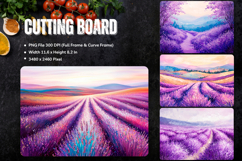 Flower Cutting Board Kitchen Chopping Board Sublimation_171 Product Image 1
