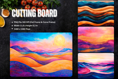Moon Night Cutting Board Mystic Celestial Chopping Board_172 Product Image 1