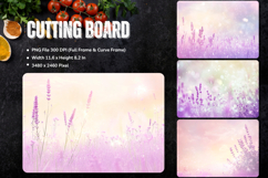 Flower Cutting Board Kitchen Chopping Board Sublimation_182 Product Image 1