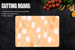 Flower Cutting Board Kitchen Chopping Board Sublimation_204 Product Image 1