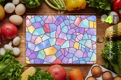 Pastel Stained Glass Cutting Board Design - 04 Variations Product Image 1