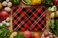 Red Plaid Pattern Cutting Board Design - 04 Variations Product Image 1