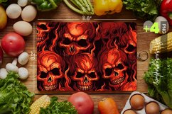 Scary Skulls Cutting Board Design - 04 Variations Product Image 1