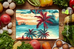 Tropical Beach Cutting Board Design - 04 Variations Product Image 1