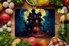 Scary House Cutting Board Design - 04 Variations Product Image 1