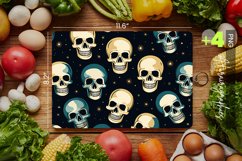 Skull pattern Cutting Board Design - 04 Variations Product Image 1