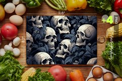 Skull pattern Cutting Board Design - 04 Variations Product Image 1