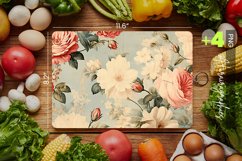 Shabby Flower Cutting Board Design - 04 Variations Product Image 1