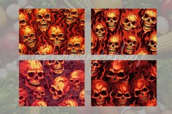 Scary Skulls Cutting Board Design - 04 Variations Product Image 2