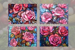 Stained Glass Roses Cutting Board Design - 04 Variations Product Image 2