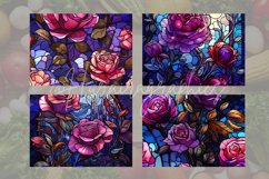 Stained Glass Roses Cutting Board Design - 04 Variations Product Image 2