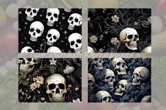 Skull pattern Cutting Board Design - 04 Variations Product Image 2