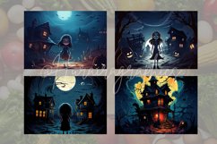 Scary House Cutting Board Design - 04 Variations Product Image 2