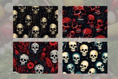 Skull pattern Cutting Board Design - 04 Variations Product Image 2