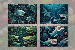 Underwater Fishes Cutting Board Design - 04 Variations Product Image 2