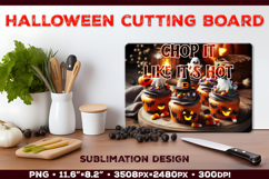 Halloween Dessert Cutting Board Sublimation Design Product Image 1