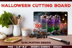 Halloween Dessert Cutting Board Sublimation Design Product Image 1